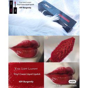 Yves Saint Laurent VINYL CREAM LIP STAIN # 409 BURGUNDY VIBES
